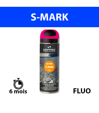 Traceur de chantier fluorescent S MARK Rose SOPPEC