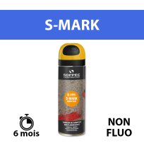 Traceur de chantier non fluorescent S MARK Jaune SOPPEC