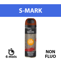 Traceur de chantier non fluorescent S MARK Marron SOPPEC