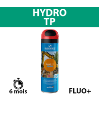Traceur de chantier à l'eau très fluorescent FLUO TP HYDRO Rouge SOPPEC