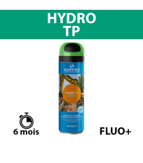 Traceur de chantier à l'eau très fluorescent FLUO TP HYDRO Vert SOPPEC