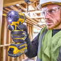Visseuse à chocs hydraulique 18V DCF870NT-XJ + 2 batteries 18V 1,7 Ah PowerStack + 1 Chargeur DCB1104-QW DEWALT
