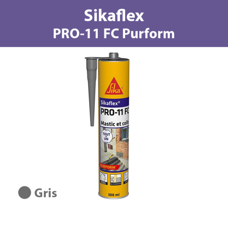 Mastic-colle Sikaflex PRO-11 FC Purform Gris béton 300ml SIKA