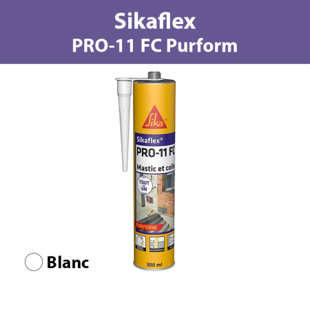 Mastic-colle Sikaflex PRO-11 FC Purform Blanc 300ml SIKA