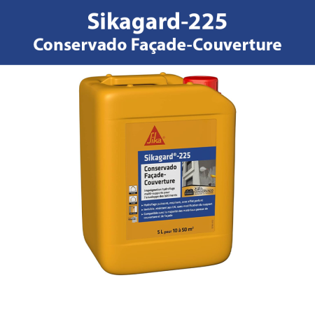 Imprégnation hydrofuge Sikagard-225 Conservado Façade-Couverture Blanc 5L SIKA