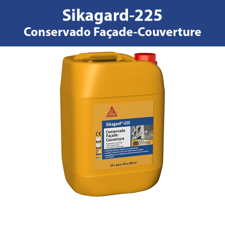 Imprégnation hydrofuge Sikagard-225 Conservado Façade-Couverture Blanc 20L SIKA