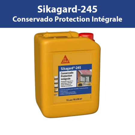 Protection hydrofuge Sikagard-245 Conservado Protection Intégrale Incolore 5L SIKA