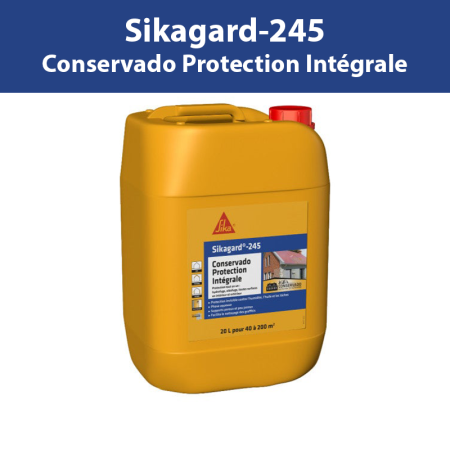 Protection hydrofuge Sikagard-245 Conservado Protection Intégrale Incolore 20L SIKA