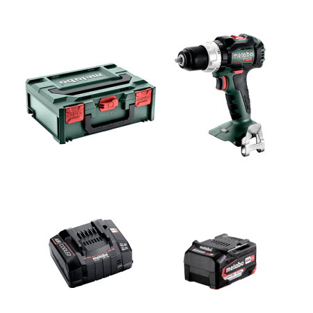Perceuse-visseuse BS 18 LT BL + 1 batterie 18V 5,2 Ah + Chargeur rapide ASC 145 METABO