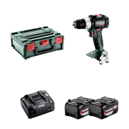 Perceuse-visseuse BS 18 LT BL + 2 batteries 18V 5,2 Ah + Chargeur rapide ASC 145 METABO