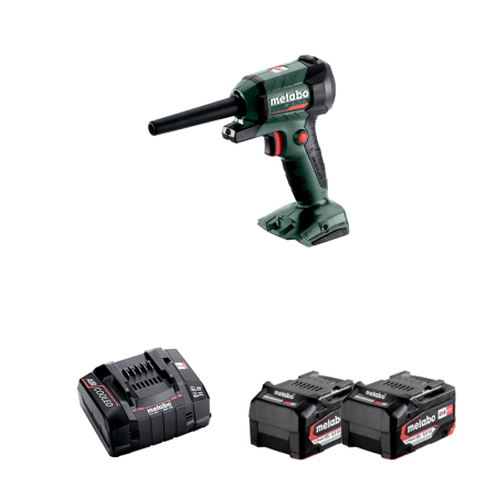 Soufflette 18V BP 18 LTX BL + 2 batteries 18V 5,2 Ah + Chargeur rapide ASC 145 METABO