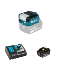 Lampe sur batterie 14,4/18V 300 lx DEADML817 + 1 batterie BL1850B 18V 5 Ah + chargeur rapide DC18RC MAKITA