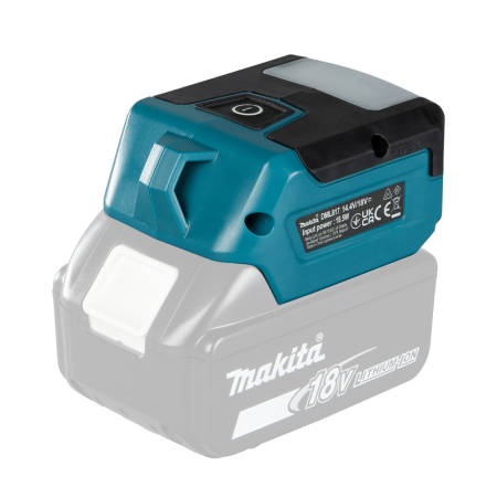 Lampe sur batterie 14,4/18V 300 lx DEADML817 + 2 batteries BL1850B 18V 5 Ah + chargeur rapide DC18RC MAKITA