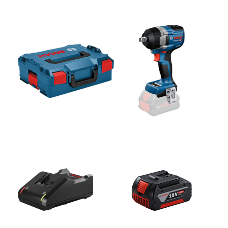 Boulonneuse / Visseuse à chocs GDS 18V-750 C + 1 batterie ProCore 18V 4 Ah + Chargeur GAL 18V-40 BOSCH