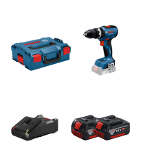 Perceuse-visseuse à percussion GSB 18V-65 + 2 batteries GBA 18V 4 Ah + Chargeur GAL 18V-40 BOSCH
