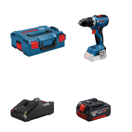 Perceuse-visseuse GSR 18V-65 + 1 batterie GBA 18V 4 Ah + Chargeur GAL 18V-40 BOSCH