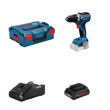 Perceuse-visseuse GSR 18V-65 + 1 batterie ProCore 18V 4 Ah + Chargeur GAL 18V-40 BOSCH