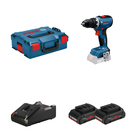 Perceuse-visseuse GSR 18V-65 + 2 batteries ProCore 18V 4 Ah + Chargeur GAL 18V-40 BOSCH