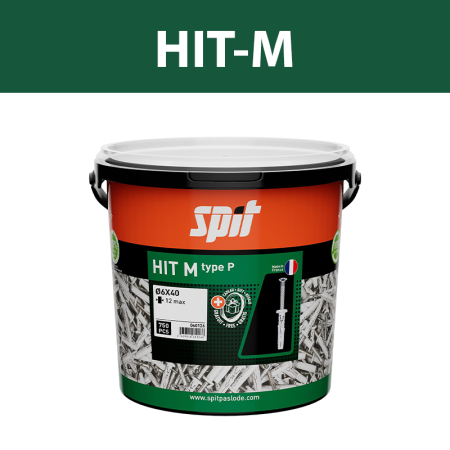 Seau 750 chevilles de fixation légère HIT-M 6x40/12P SPIT