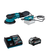 Ponceuse excentrique 40V Ø150 mm BO002CGZ + 1 batterie 40V 4 Ah + chargeur rapide DC40RA MAKITA
