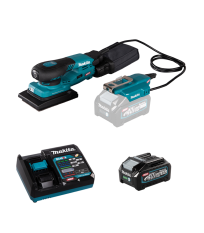 Ponceuse vibrante 40V BO005CGZ + 1 batterie 40V 4 Ah + chargeur rapide DC40RA MAKITA