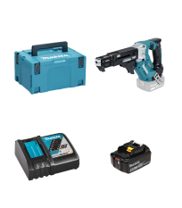 Visseuse automatique 20-41 mm 18V DFR453ZJ + 1 batterie BL1850B 18V 5 Ah + chargeur rapide DC18RC MAKITA