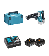 Visseuse automatique 25-55 mm 18V DFR552ZJ + 2 batteries BL1850B 18V 5 Ah + chargeur rapide DC18RC MAKITA