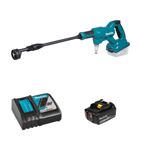 Nettoyeur à pression 18V 24 bar DHW180Z + 1 batterie BL1850B 18V 5 Ah + chargeur rapide DC18RC MAKITA