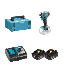Visseuse à chocs 18V 180 Nm DTD173ZJ + 2 batteries 18V 5 Ah + chargeur DC18RC MAKITA