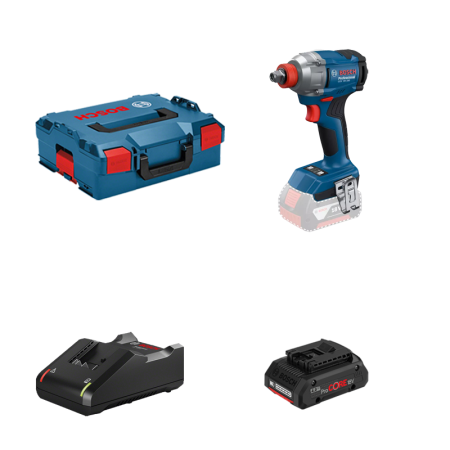 Visseuse à chocs / boulonneuse GDX 18V-285 + 1 batterie Procore 18V 4 Ah + 1 chargeur GAL 18V-40 BOSCH