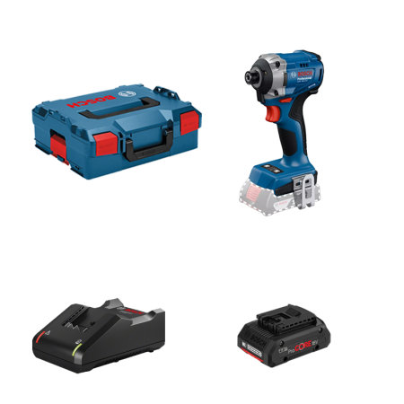 Visseuse à chocs GDR 18V-215 + 1 batterie Procore 18V 4 Ah + 1 chargeur GAL 18V-40 BOSCH