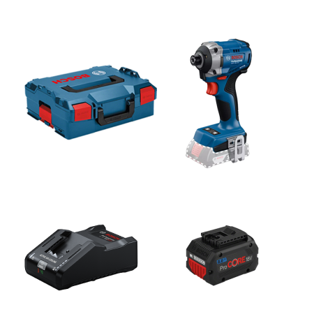 Visseuse à chocs GDR 18V-215 + 1 batterie Procore 18V 8 Ah + 1 chargeur GAL 18V-160 BOSCH