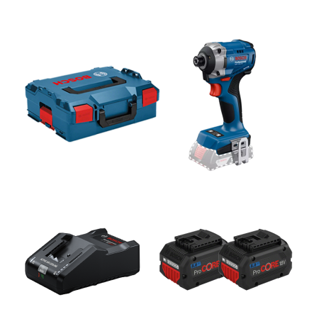 Visseuse à chocs GDR 18V-215 + 2 batteries Procore 18V 8 Ah + 1 chargeur GAL 18V-160 BOSCH