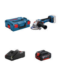 Meuleuse Ø125 mm GWS 18V-11 S + 1 batterie GBA 18V 4 Ah + Chargeur GAL 18V-40 BOSCH