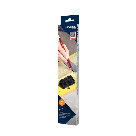 Lot de 12 Crayons de charpentier 30cm 333 PROFI LYRA