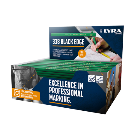 Lot de 100 Crayons de maçon 18cm 338 PROFI 10H LYRA