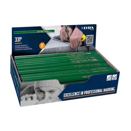Lot de 100 Crayon de maçon 30cm 331 PROFI 10H LYRA