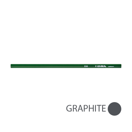 Crayon de maçon 30cm 330 BASIC 8H rectangulaire LYRA
