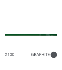 Lot de 100 Crayons de maçon 30cm 330 BASIC 8H rectangulaire LYRA