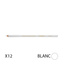 Lot de 12 Crayons universels CELLUCOLOR Blanc LYRA