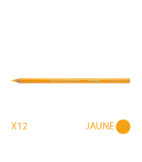 Lot de 12 Crayons universels 17,8cm ORLOW CELLUCOLOR Jaune LYRA