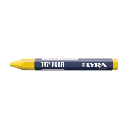 Lot de 12 Craies à l'huile pour bois 797 PROFI Jaune LYRA