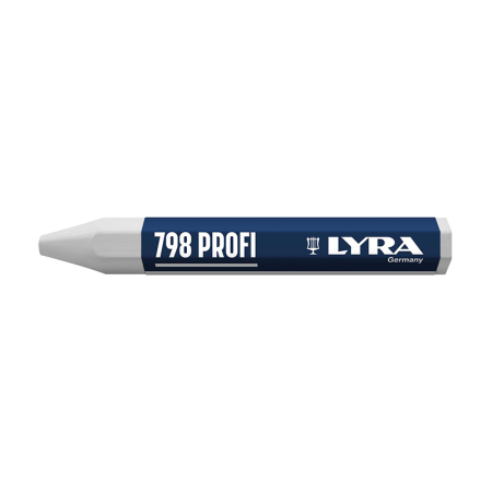 Lot de 12 Craies de marquage à la cire 798 PROFI Blanche LYRA