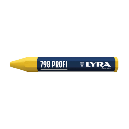 Lot de 12 Craies de marquage à la cire 798 PROFI Jaune LYRA