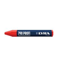 Lot de 12 Craies de marquage à la cire 798 PROFI Rouge LYRA
