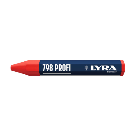 Lot de 12 Craies de marquage à la cire 798 PROFI Rouge LYRA