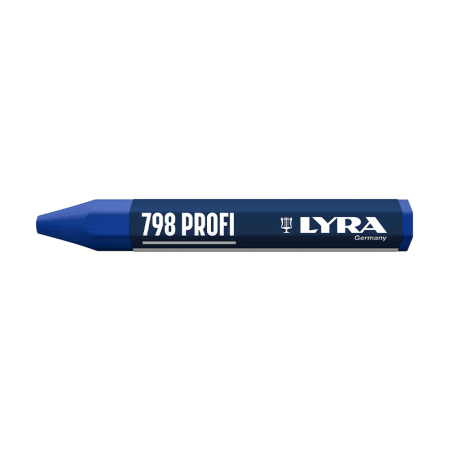 Lot de 12 Craies de marquage à la cire 798 PROFI Bleu LYRA