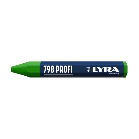 Lot de 12 Craies de marquage à la cire 798 PROFI Vert LYRA