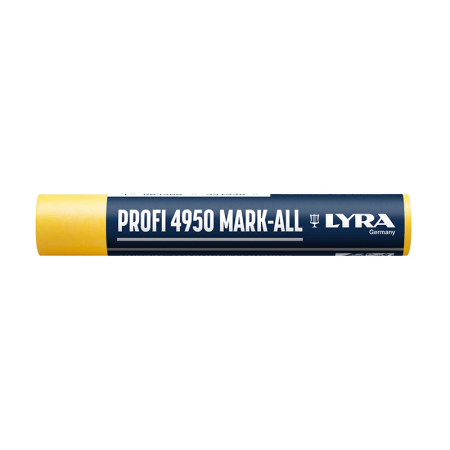 Lot de 12 Craies universelles pour pneu PROFI 4950 MARK-ALL Ø15 Jaune LYRA