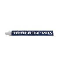Lot de 12 Craies de marquage PROFI 4920 PLAST-O-GLAS Blanche LYRA